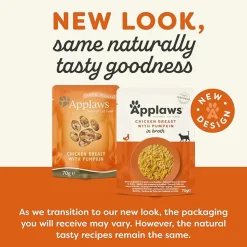 Applaws 75% Chicken Breast with Pumpkin in Broth Natural Wet Cat Food - 70 g
