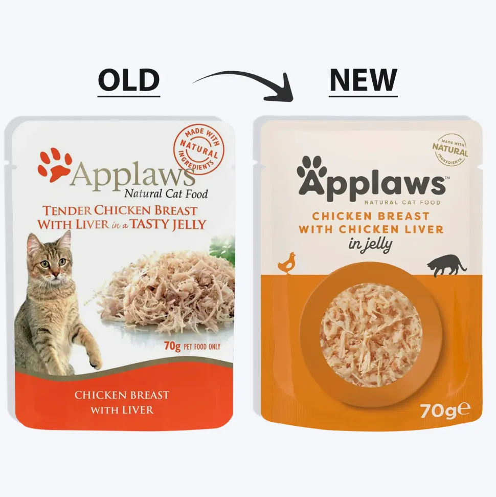 Applaws Chicken Breast with Liver in Jelly Wet Cat Food - 70 g