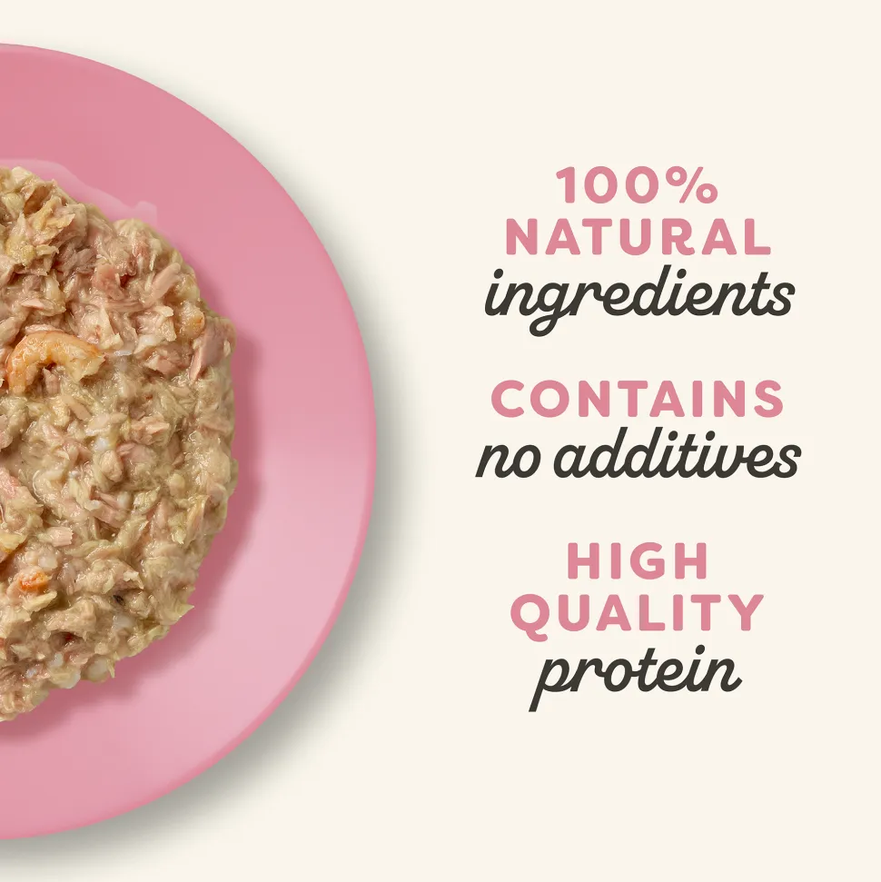 Applaws Natural 75% Tuna Fillet with Pacific Prawn in Broth Wet Cat Food - 70 g