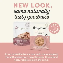 Applaws Natural Cat 55% Tuna with 7% Salmon in Jelly Wet Cat Food - 70 g