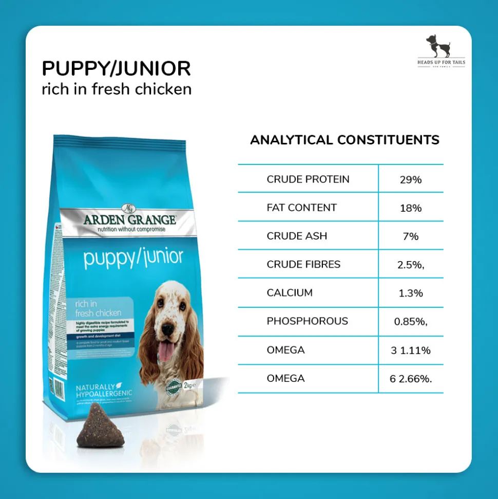 Arden Grange Dry Puppy/Junior Food - Fresh Chicken - 2 kg