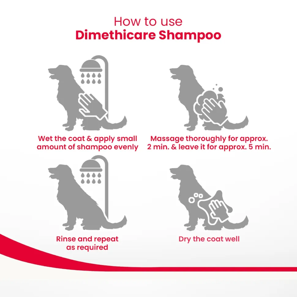 Beaphar Dimethicare Tick & Flea Shampoo For Dog & Cat - Aloe Vera - 200 ml