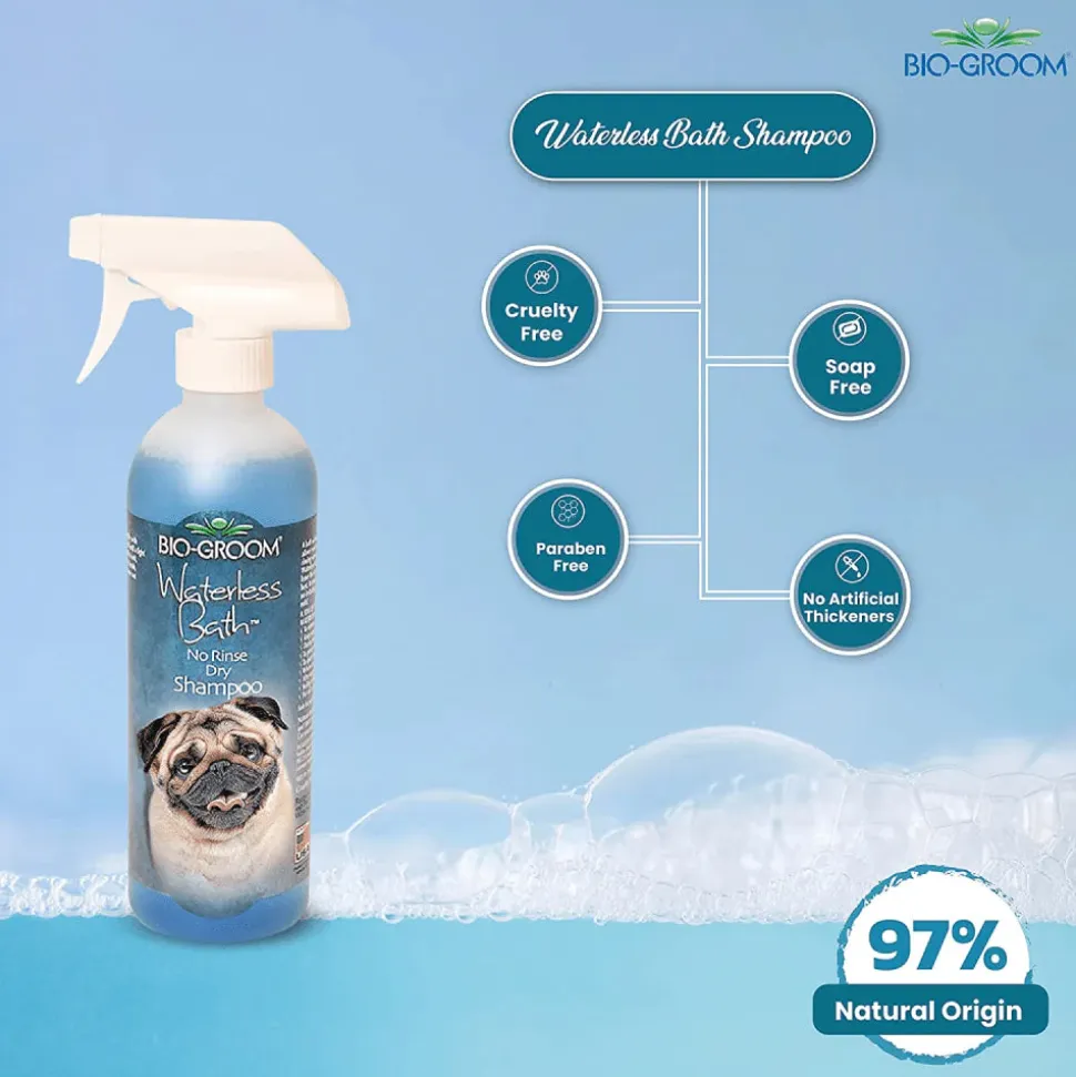 Bio-Groom Waterless Bath No Rinse Tear Free Dry Shampoo For Dog - 473ml