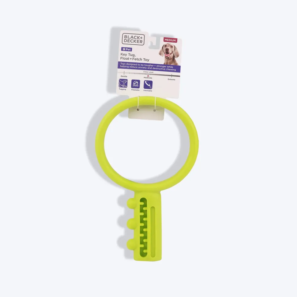 Black+Decker Key Tug, Float Fetch Toy For Dogs
