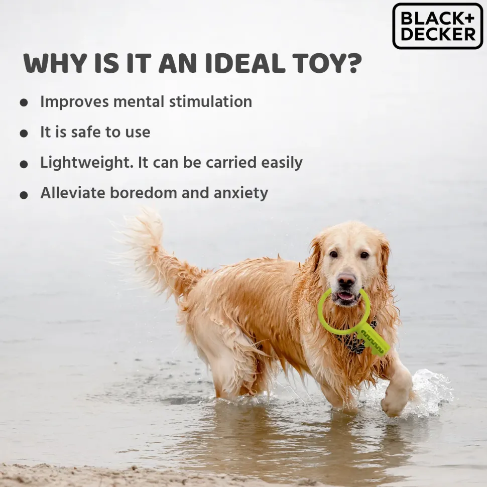 Black+Decker Key Tug, Float Fetch Toy For Dogs