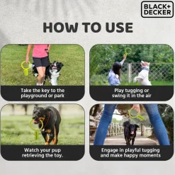 Black+Decker Key Tug, Float Fetch Toy For Dogs