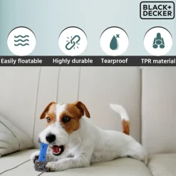 Black+Decker Treat Leak Floatable Dumbbell Interactive Toy For Dog