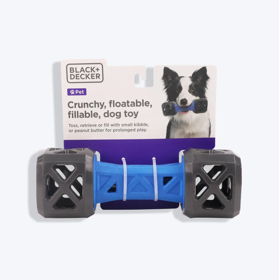 Black+Decker Treat Leak Floatable Dumbbell Interactive Toy For Dog