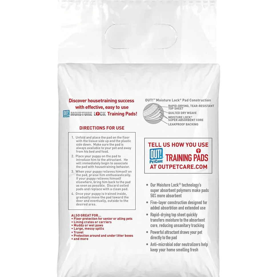 Bramton OUT! Go Here Dog Pads - Moisture Lock Training Pads