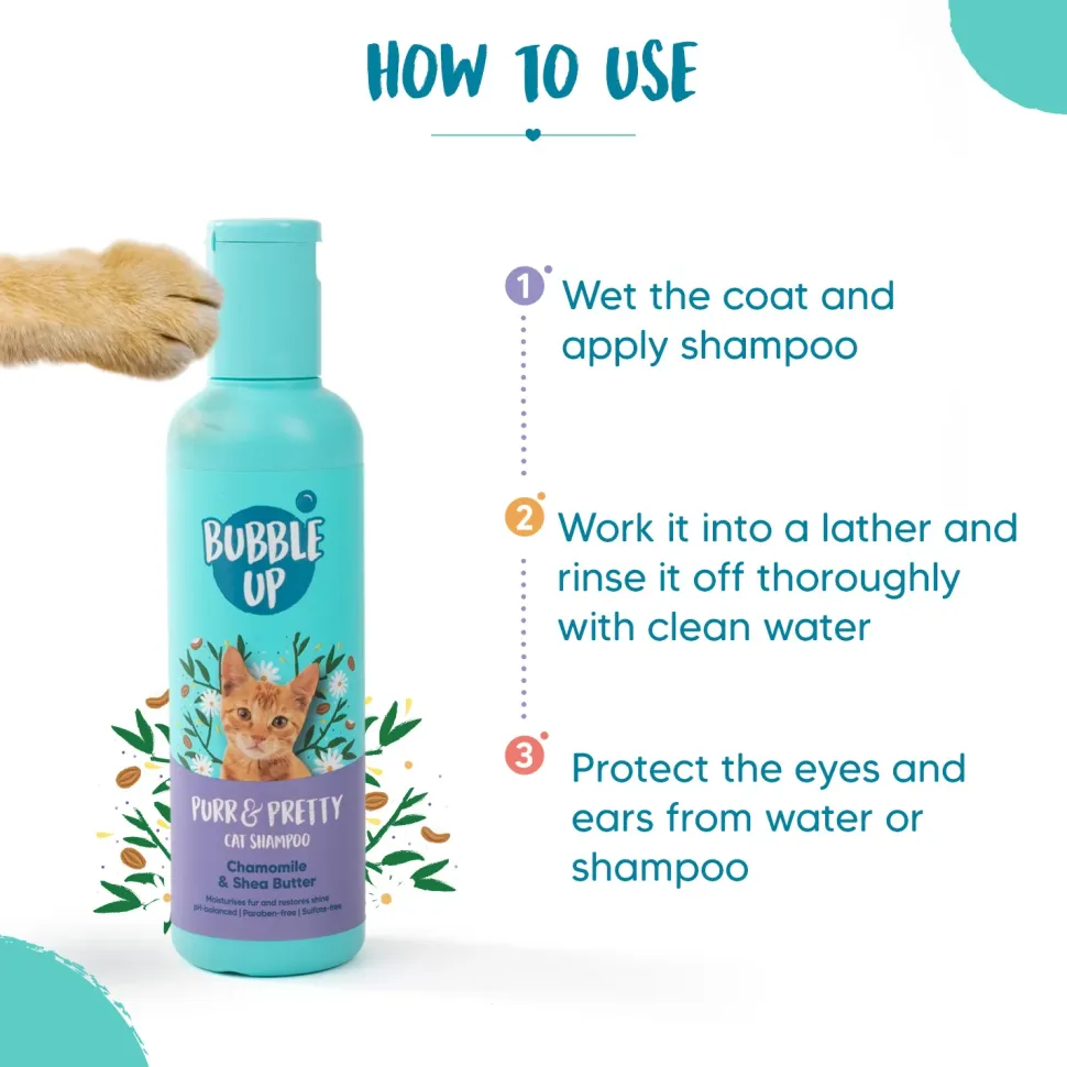 Bubble Up - Purr & Pretty Shampoo For Cat - 200 ml