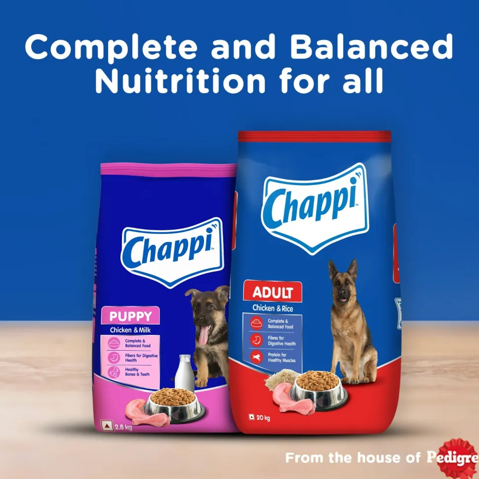 Chappi Adult (1+ Years) Dry Dog Food - Chicken and Rice
