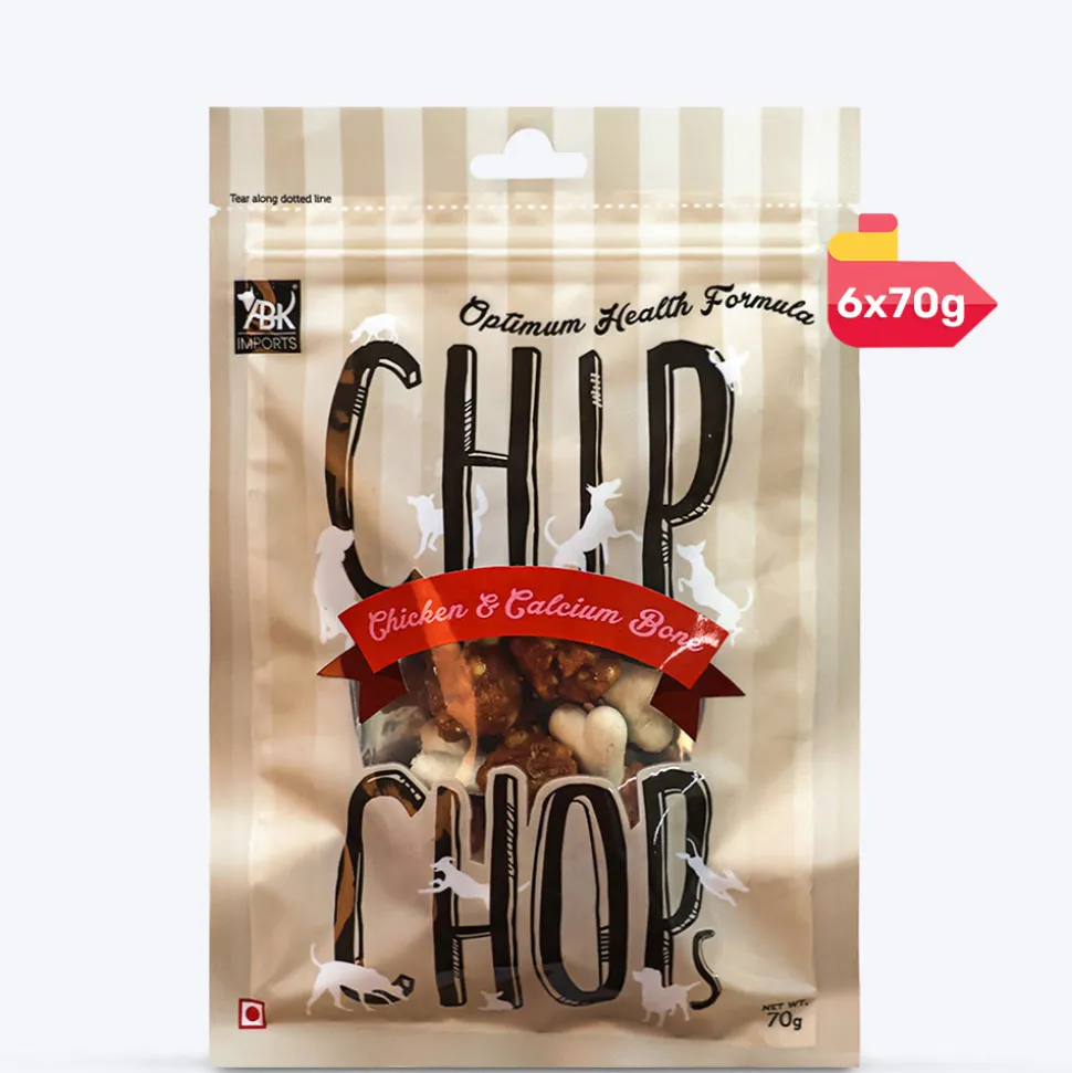 Chip Chops Chicken & Calcium Bone Treats For Dog - 70 g