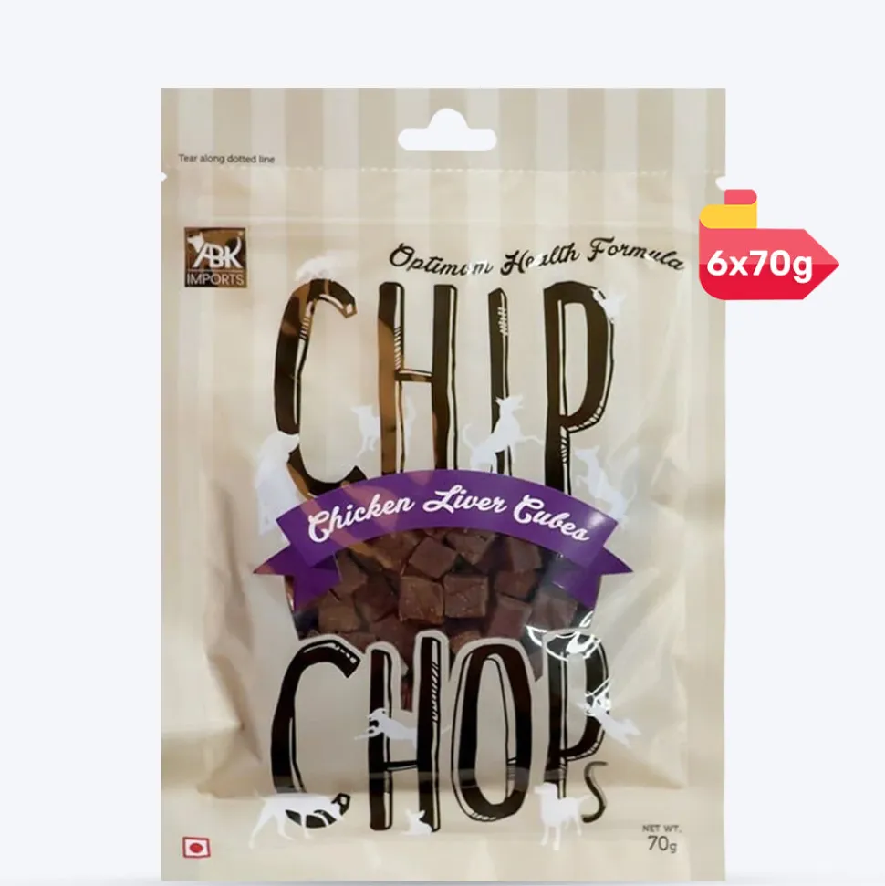 Chip Chops Chicken Liver Cubes Treats For Dog - 70 g