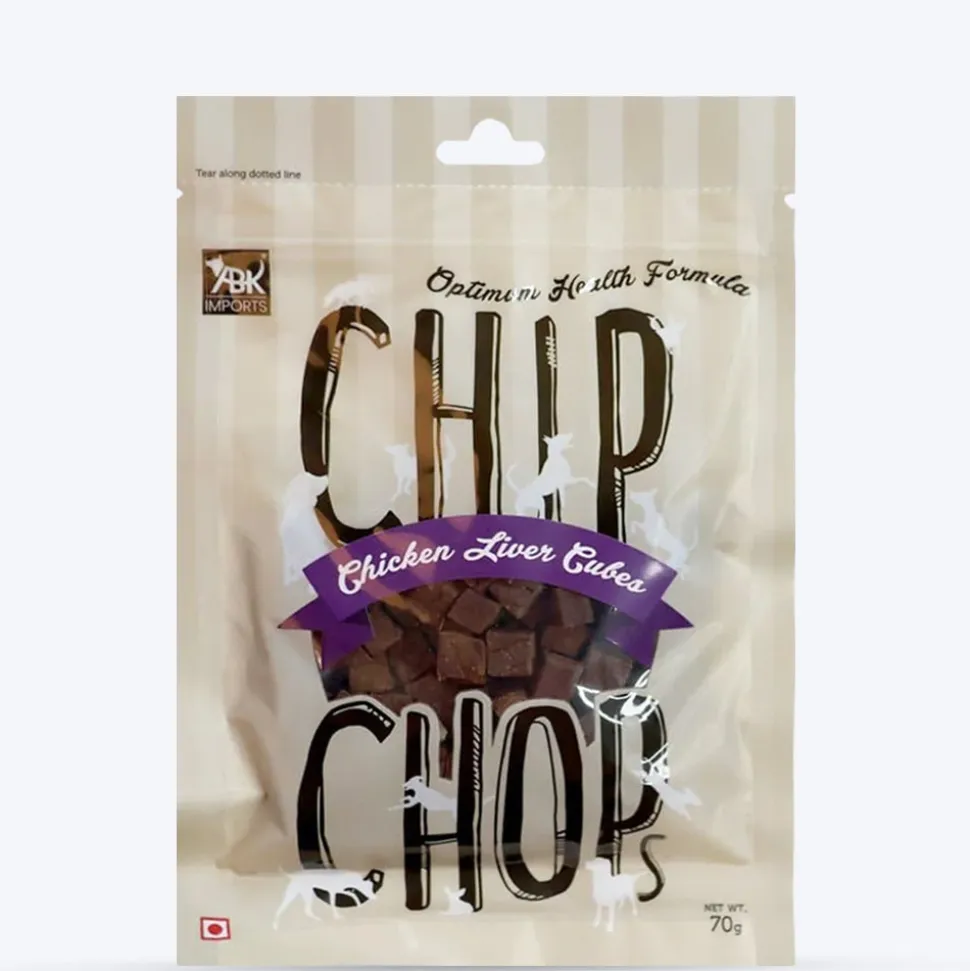 Chip Chops Chicken Liver Cubes Treats For Dog - 70 g