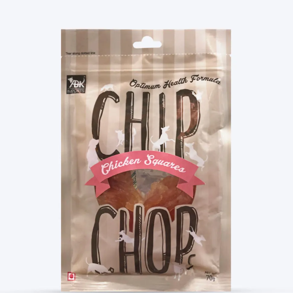 Chip Chops Chicken Square Treats For Dog - 70 g