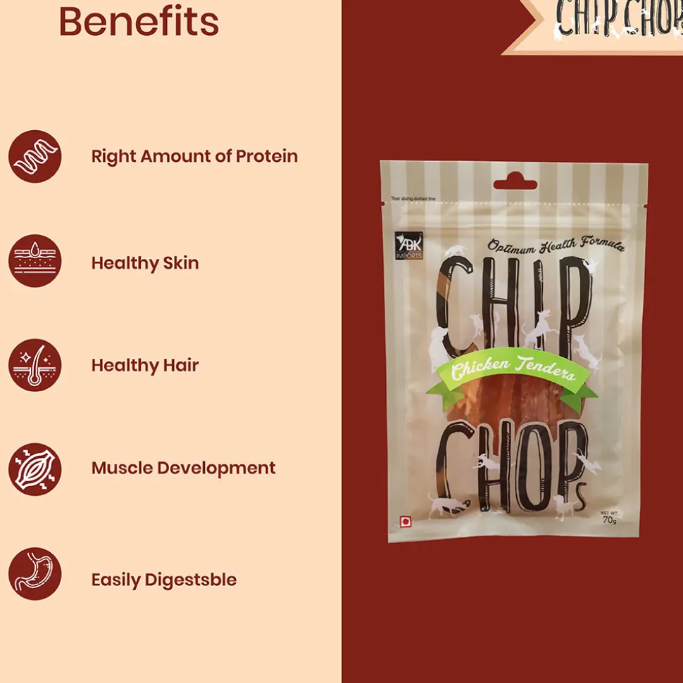 Chip Chops Chicken Treat Trio Combo Pack of 3 (70 gm each)