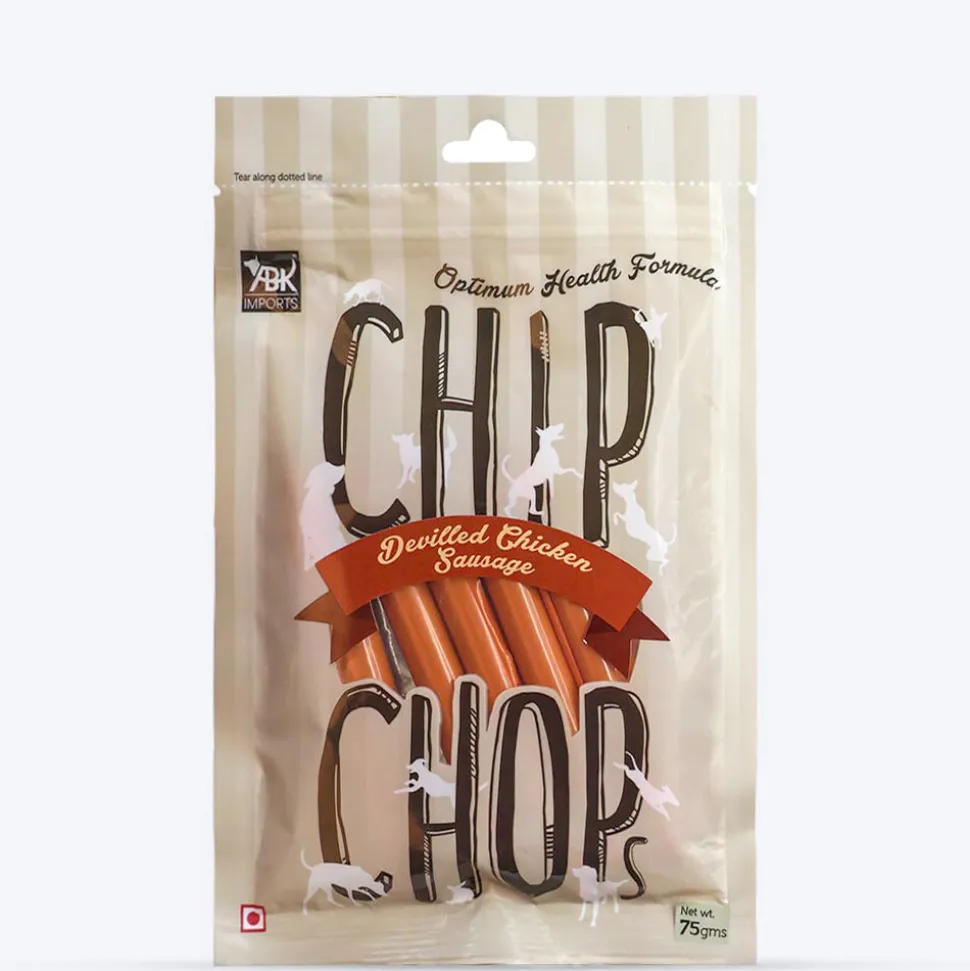 Chip Chops Devilled Chicken Sausage Treats For Dog - 70 g