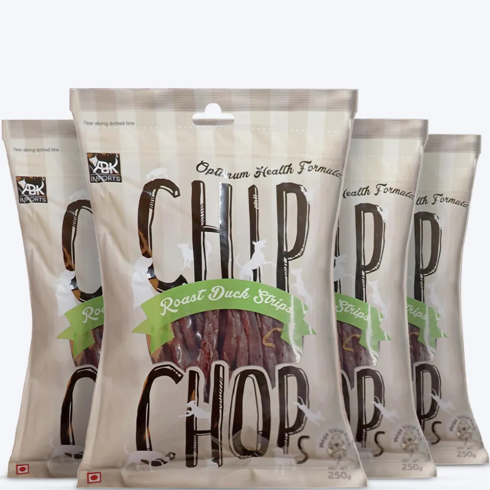 Chip Chops Roast Duck Strips Treats For Dog - 250g