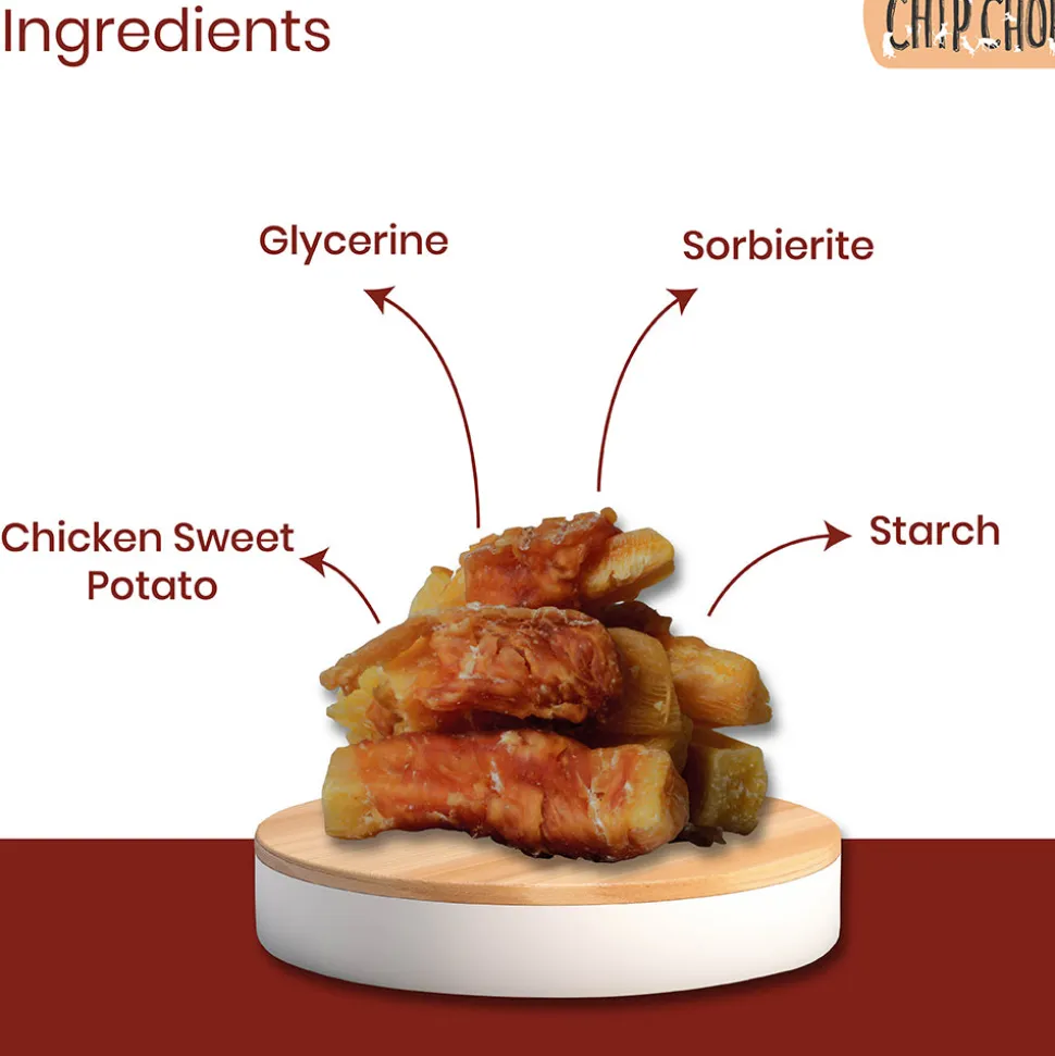 Chip Chops Sweet Potato Twined with Chicken Treats For Dog - 70 g