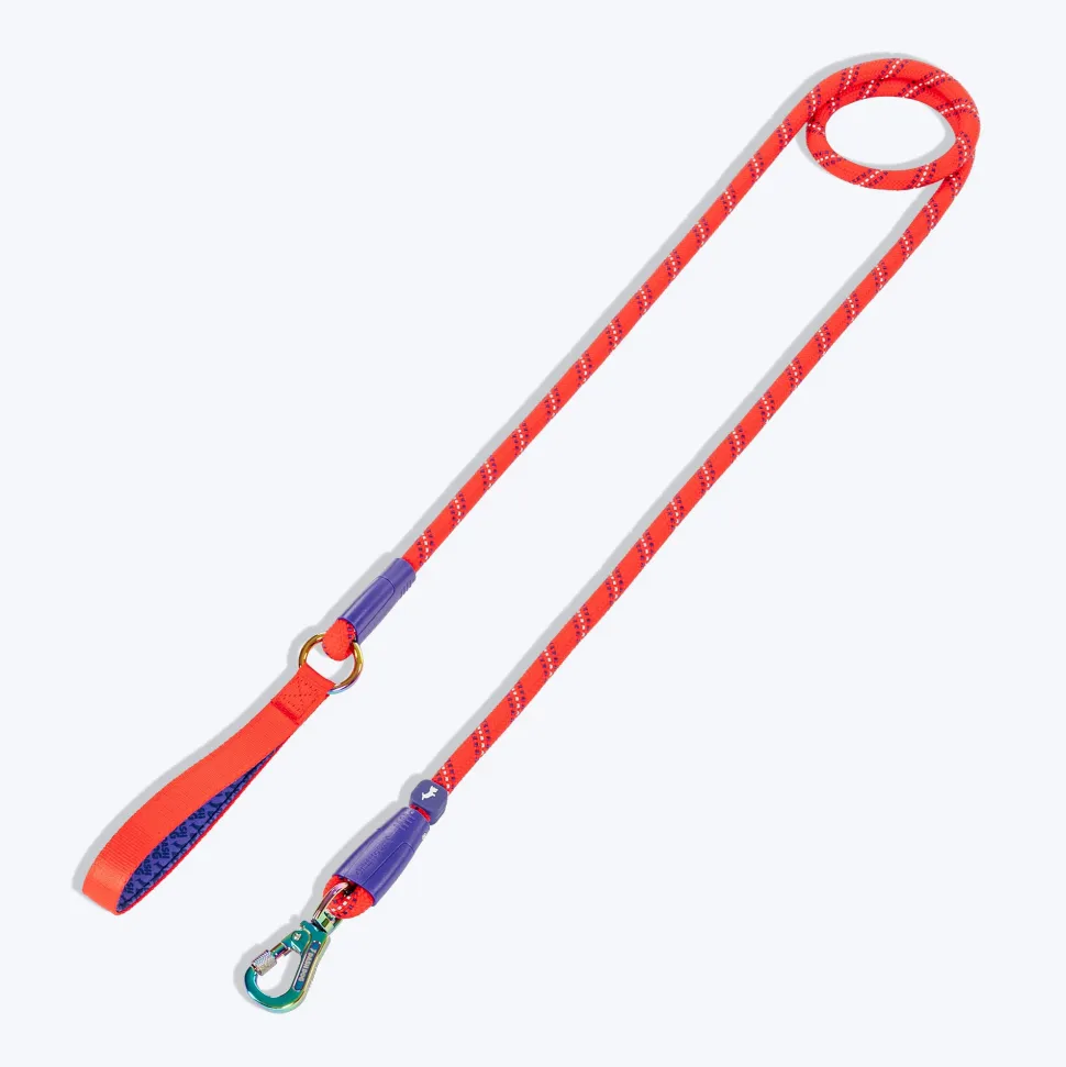Dash Dog Chaser Rope Leash For Dog - Red