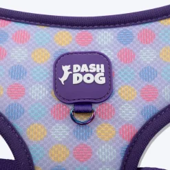Dash Dog Circle Double Harness - Aqua Blue & Lavender