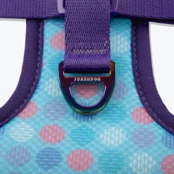 Dash Dog Circle Double Harness - Aqua Blue & Lavender