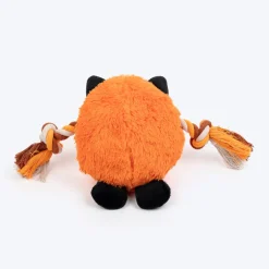 Dash Dog Clever Fox Squeaky Plush Toy For Dog - Orange