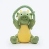 Dash Dog Dino Squeaky-Saurus Plush Toy For Dog - Green