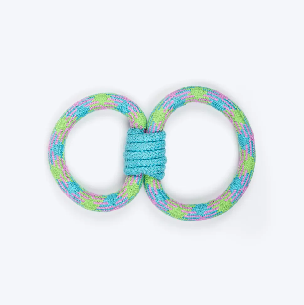 Dash Dog Double Tugger Rope Toy For Dog - Multicolor