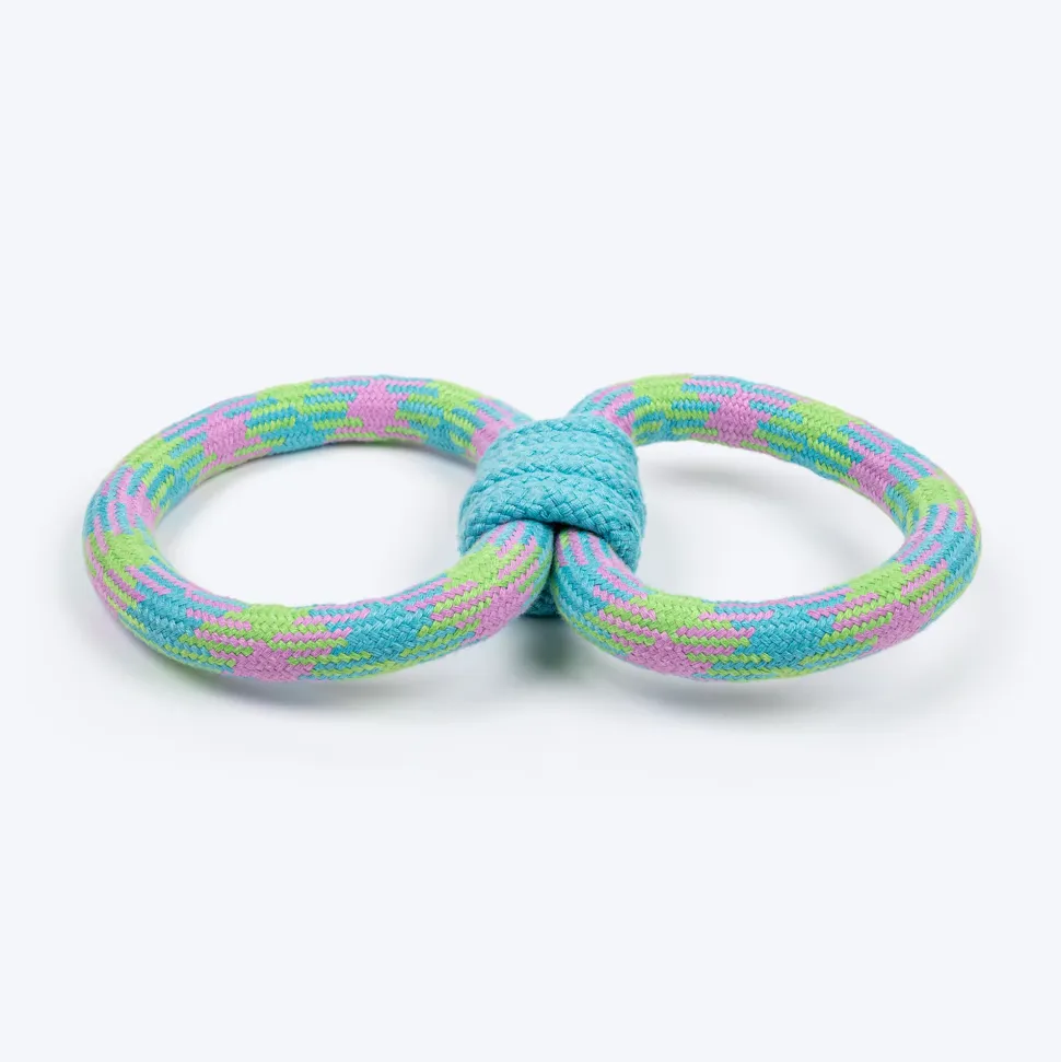 Dash Dog Double Tugger Rope Toy For Dog - Multicolor