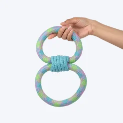Dash Dog Double Tugger Rope Toy For Dog - Multicolor