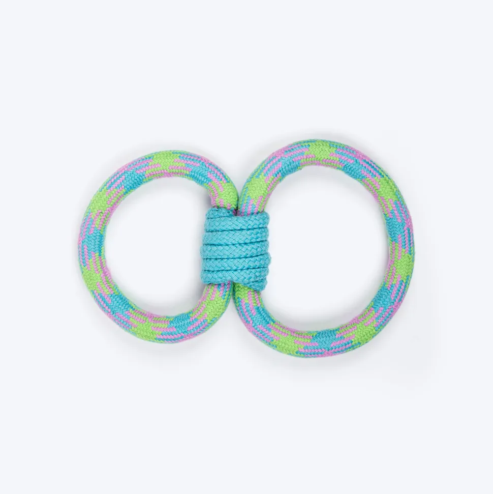 Dash Dog Double Tugger Rope Toy For Dog - Multicolor