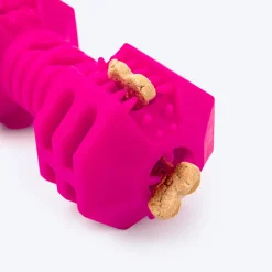 Dash Dog Dumbbell Dynamo Chew Toy For Dog - Pink