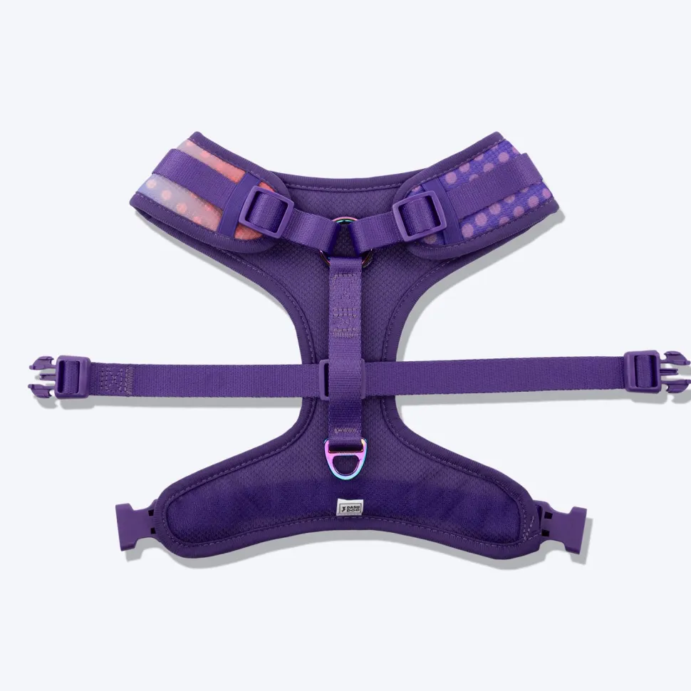 Dash Dog Flow Easy Walk Harness - Violet & Red