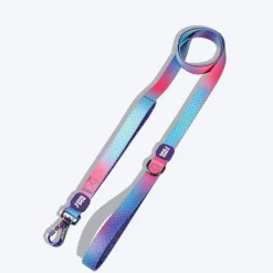 Dash Dog Flow Printed Leash - Pink & Aqua Blue