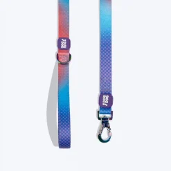 Dash Dog Flow Printed Leash - Violet & Red