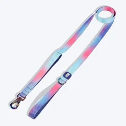 Dash Dog Flow Print Leash - Pink & Aqua Blue