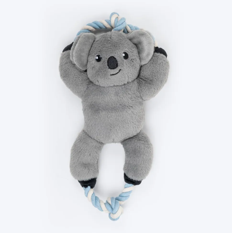 Dash Dog Kuddly Koala Squeaky Plush Toy For Dog - Grey