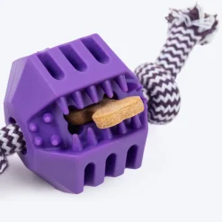 Dash Dog Mini Barbell Rope Toy For Dog - Purple