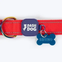 Dash Dog Padded Collar For Dog - Red & Purple