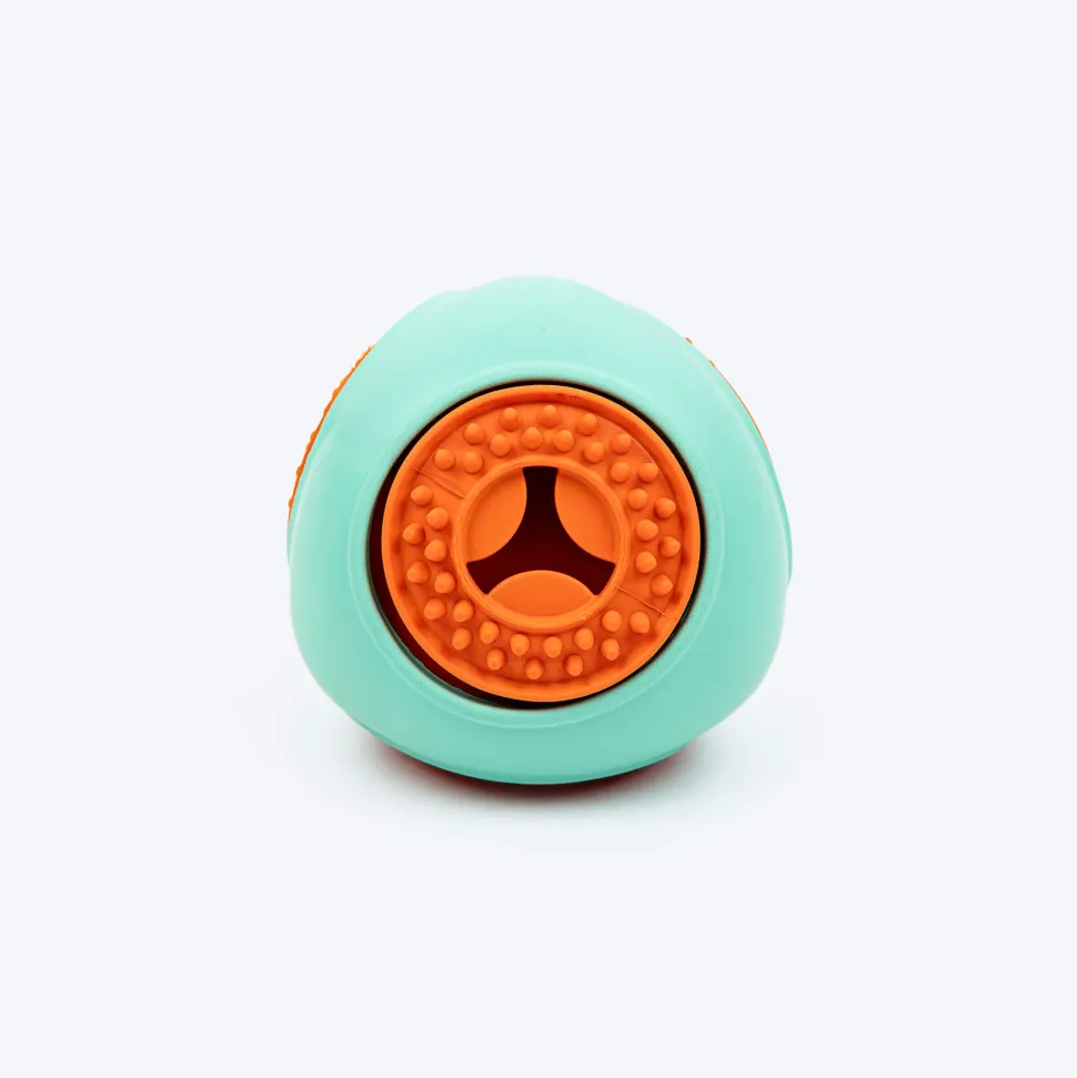 Dash Dog Quadrafun Chew Toy For Dog - Blue & Orange