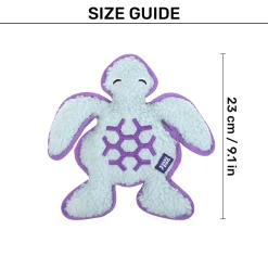 Dash Dog Tortie The Turtle Squeaky Plush Toy For Dog - Green