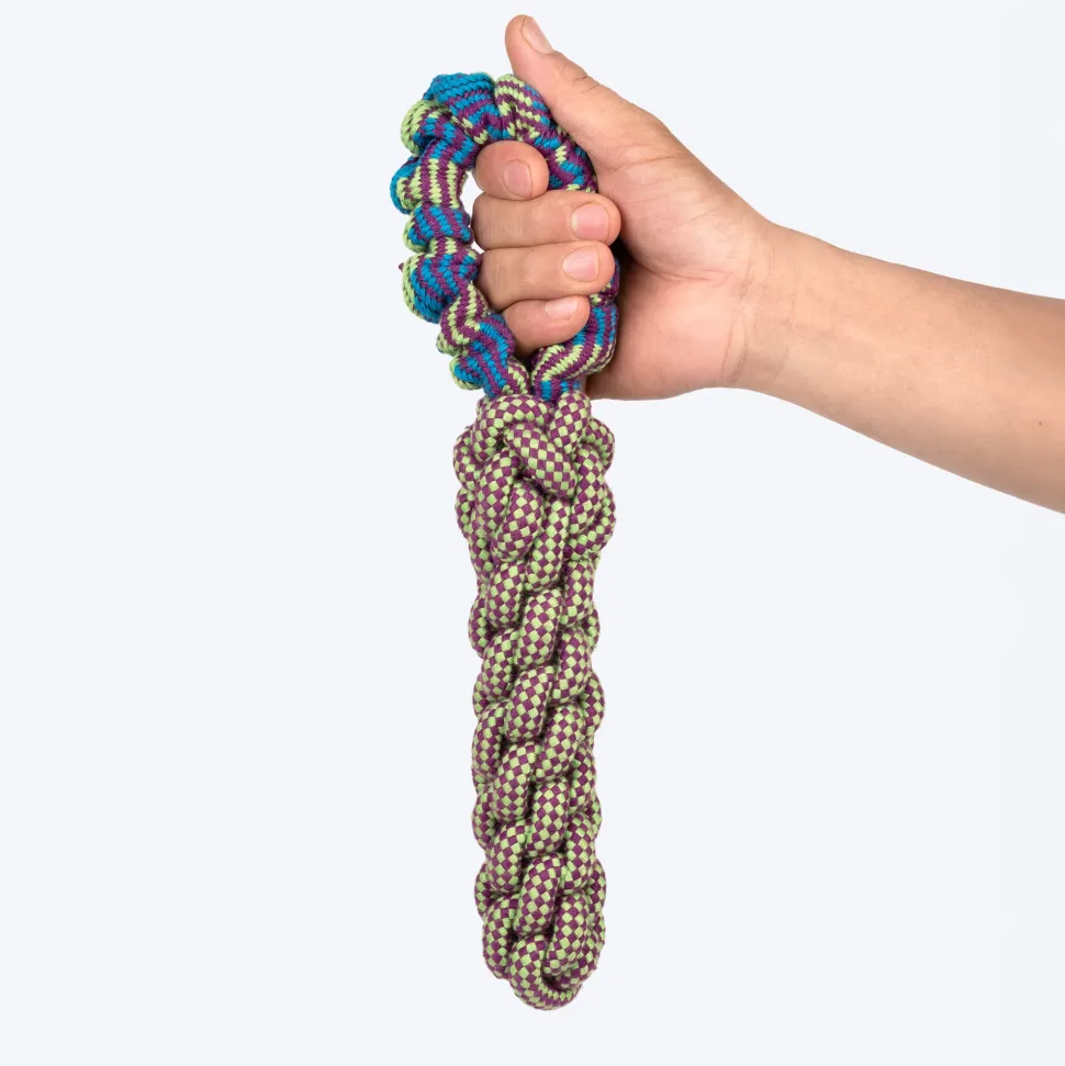 Dash Dog Tug-It-Out Bungee Rope Toy For Dog - Green