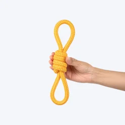 Dash Dog Tugster Rope Toy For Dog - Yellow & Orange