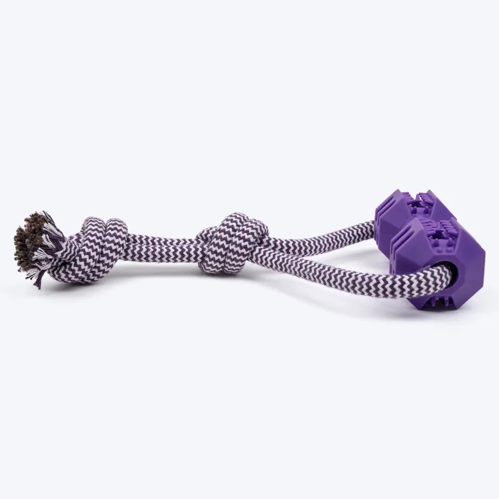 Dash Dog Twirly Whirly Rope Toy For Dog - Purple