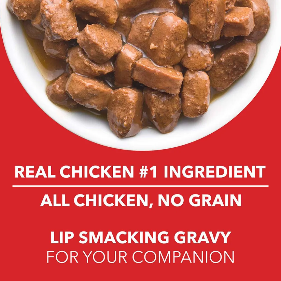 Drools Real Chicken and Chicken Liver Chunks in Gravy Puppy Wet Dog Food - 150g packs