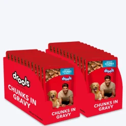 Drools Real Chicken and Chicken Liver Chunks in Gravy Adult Wet Dog Food - 150 g Packs