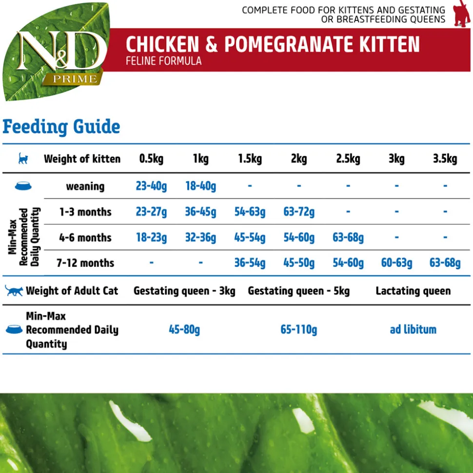 Farmina N&D Chicken & Pomegranate Grain Free Dry Kitten Food