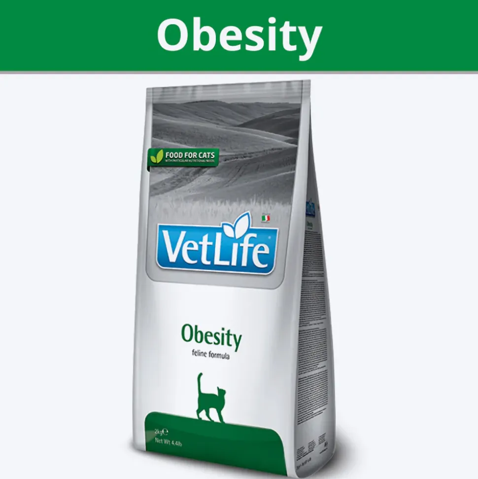Farmina Vet Life Obesity Feline Formula Dry Food For Cat - 2Kg