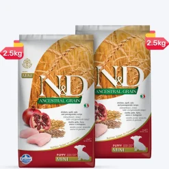 Farmina N&D Ancestral Grain Mini Breed Dry Puppy Food - Chicken & Pomegranate